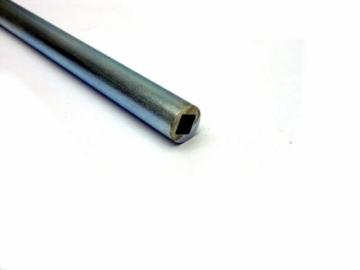 Stahlrohr verzinkt mit Innenprofil Typ 4 Kant 12mm