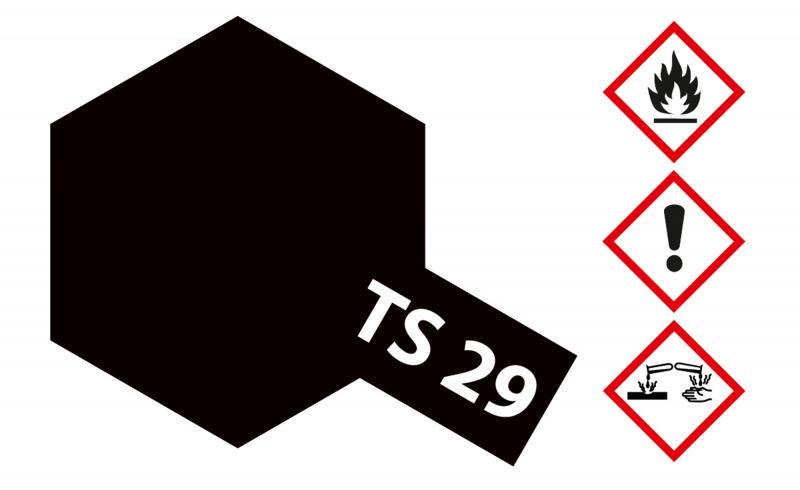 Tamiya Acryl Sprühfarbe TS-29 Schwarz seidenmatt