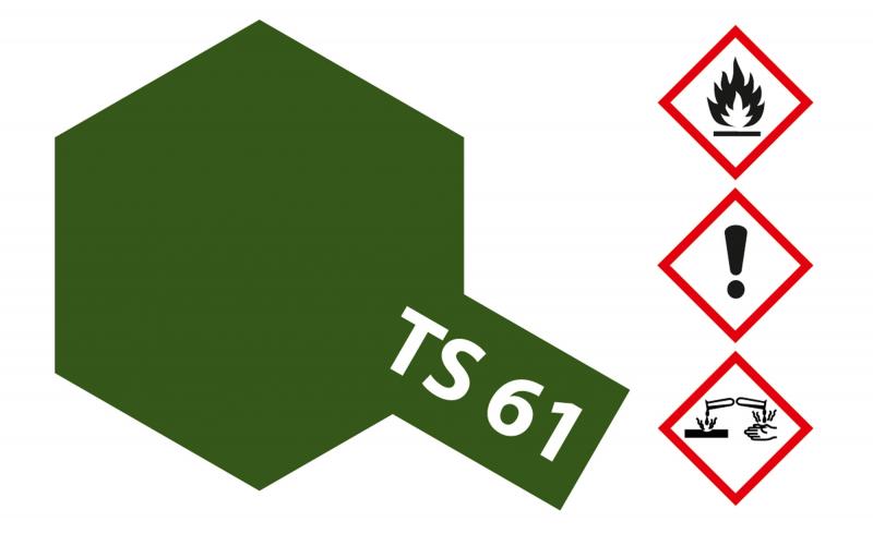 Tamiya Acryl Sprühfarbe TS-61 NATO Grün matt