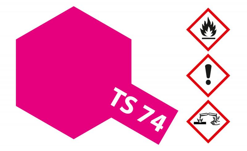 Tamiya Acryl Sprühfarbe TS-74 Rot Transparent/Klar glänzend